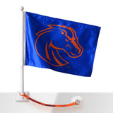 Boise State Car Flag w/Flag Saver (Blue)