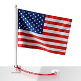 SOT American Car Flag w/Support our Troops.org Flag Saver