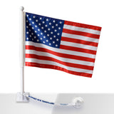 SOT American Car Flag w/Support our Troops.org Flag Saver
