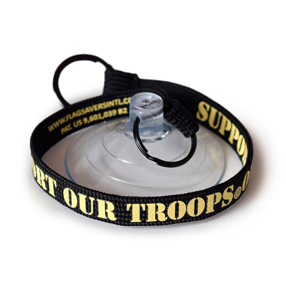 Flag Saver Tether - Support Our Troops® (Black/Yellow)