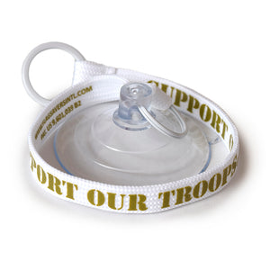 Flag Saver Tether - Support Our Troops® (White/Olive)